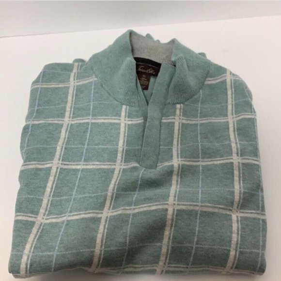 Tasso Elba 98% Cotton Quarter Zip Sweater - Picture 7 of 7